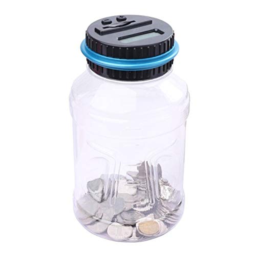 Preisvergleich Produktbild Liudan Sparschwein / Spardose Kreatives transparentes Plastiksparschwein Intelligentes elektronisches automatisches Zählsparschwein Sparschwein für Mädchen