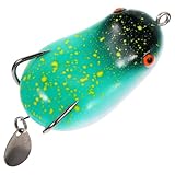 alipis esca da pesca artificiale affondante 4 cm esca finta rana mini resistente per pesca in lago e attività all’aperto esche finte professionali multi-amo leggera e durevole