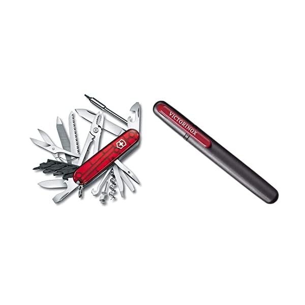 Victorinox Taschenmesser Cyber Tool L (39 Funktionen, Metallfeile, Bit-Schlüssel, Kugelschreiber, Zange) rot