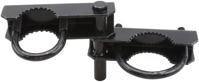 Industrial Chain Link 2 1/2" [2 3/8" OD] Black Pressed Steel Offset Gate Hinge