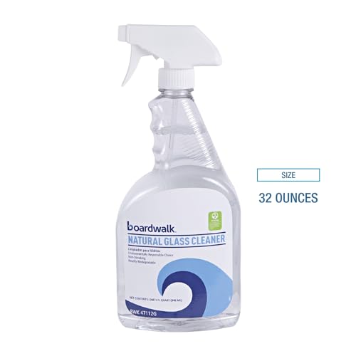 Boardwalk Natural Glass Cleaner, 32 oz Trigger Spray Bottle, 12/Carton by Boardwalk - Image 2