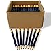 Office Addiction Half Pencil with Eraser, Golf, Craft, School, Church, Hexagon, Number 2, Sharpened, Box of 144 (Navy Blue, 4 Inch)