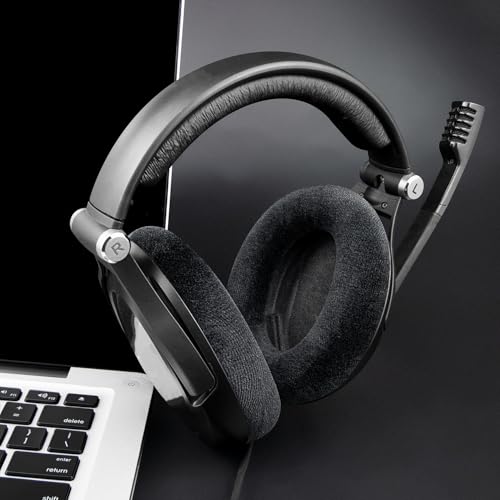 SOULWIT Almohadillas para Sennheiser HD560S/HD598/HD599 - Negro | para auriculares HD515/HD518/HD555/HD558/HD558SE/HD560S/HD595/HD595SE/HD598(SE/CS/SR)/HD599(SE/Edición Limitada) miniatura 3