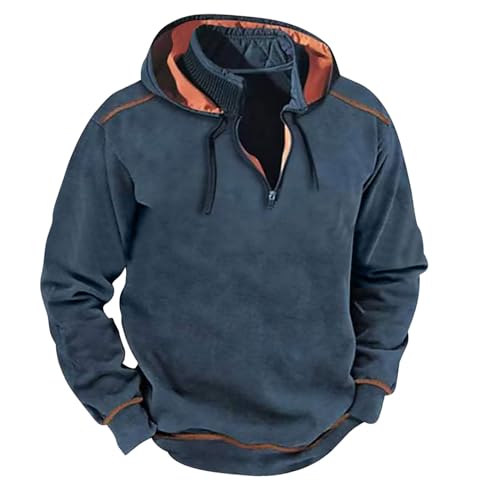 Chaqueta rompeviento con capucha estilo retro para hombre miniatura 1
