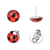 UOPJDD 2 Paia di Orecchini Ad Elementi di Coccinella, Gioielli di Moda Creativi, Orecchini Carini, Accessori per Abbigliamento, Accessori per Donne.