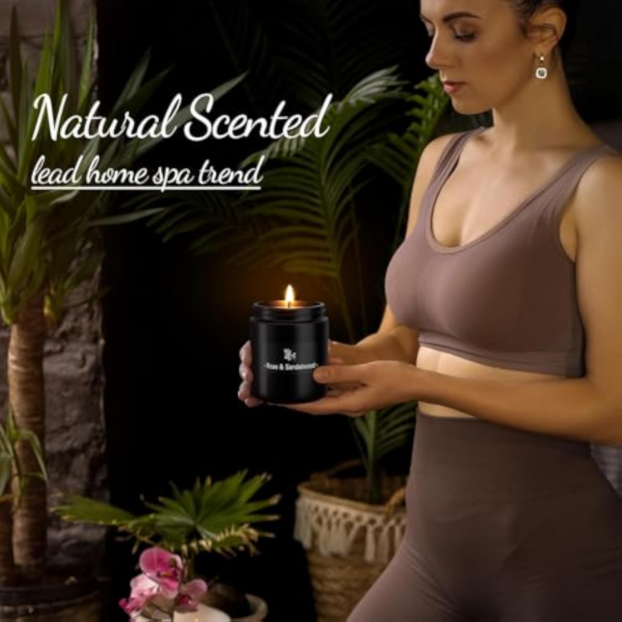 Scented Aromatherapy Candle, 100% Soy Wax, Gift for Home