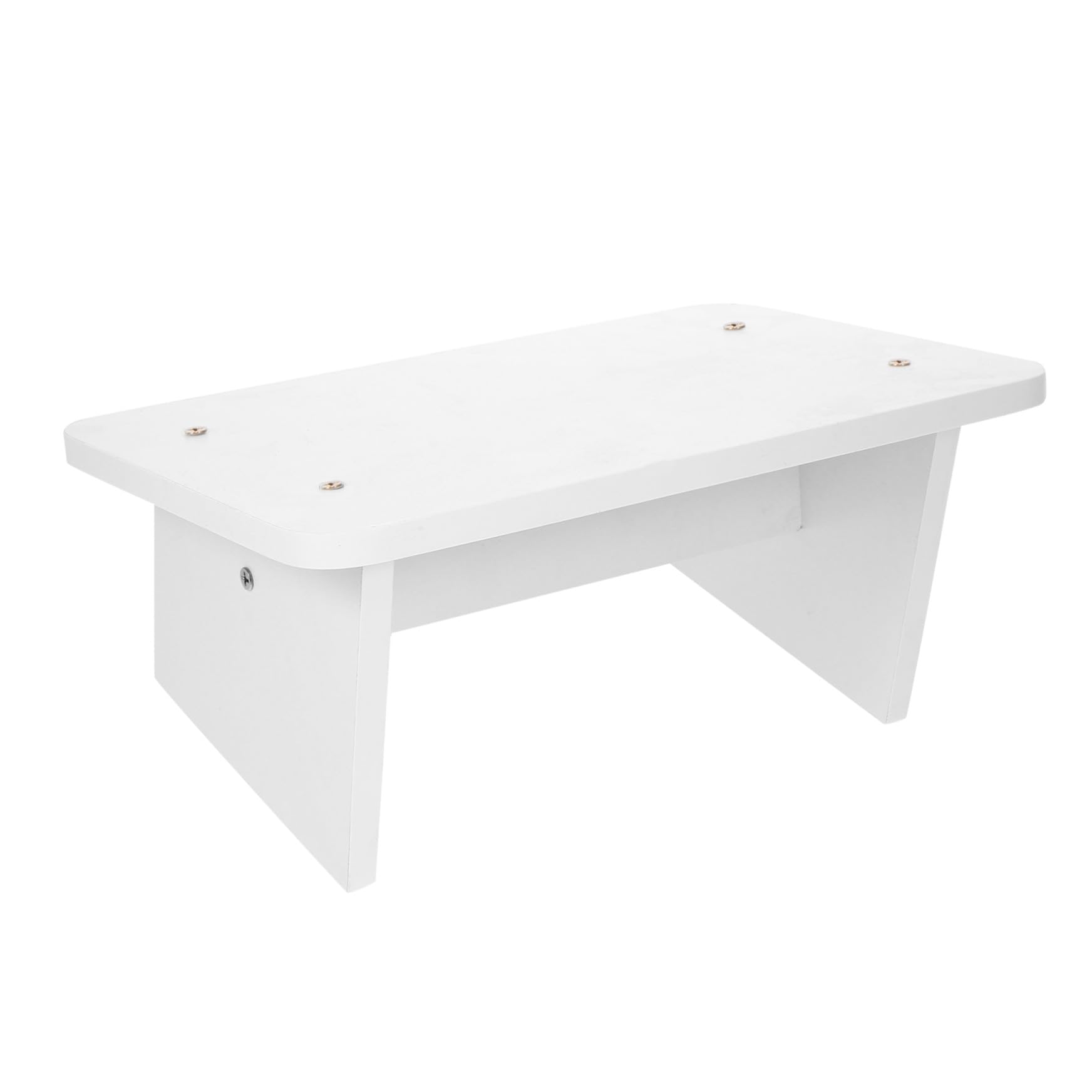 TOPBATHY Poggiapiedi Ergonomico in Legno Finitura Naturale, Supporto per Postura Seduta Eretta da Affaticamento, per Tavolo in Casa