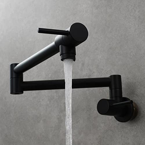 Robinet eau froide murale en laiton chrome pliant pour cuisine et lavabo de vadrouille