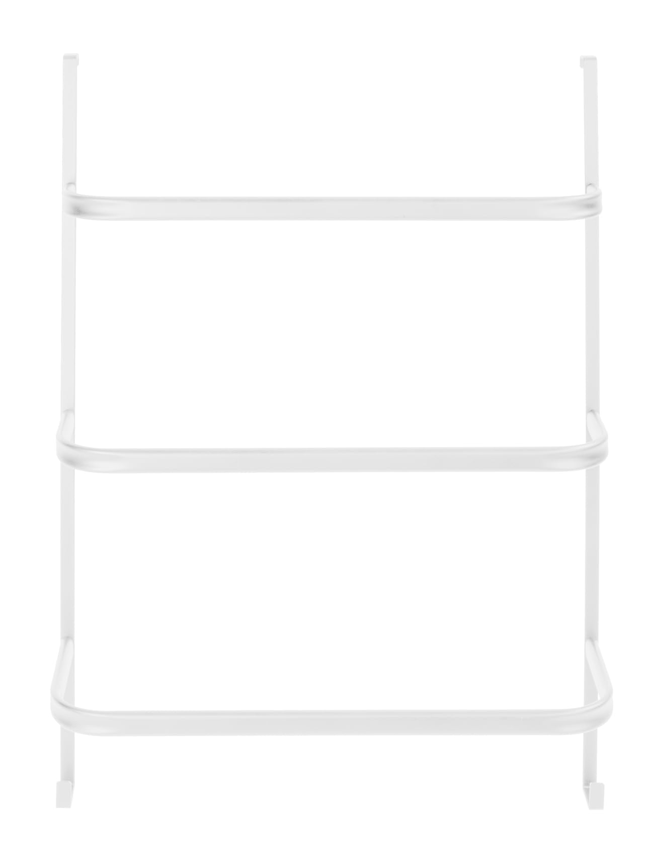 Wieszak na ręczniki model Irpinia wiszący mebel łazienkowy drzwi prysznic praktyczny wieszak na ręczniki metal stal biały do zagięć 2-4 cm 54,5 x 77,5 x 21,5 cm