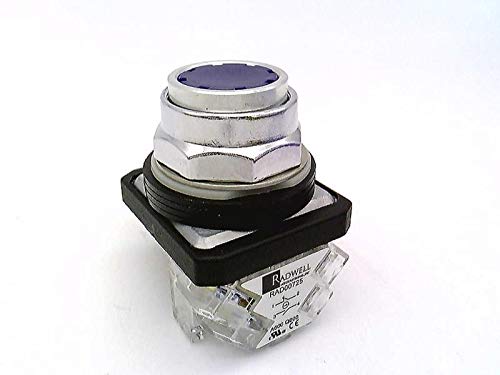 RADWELL RAD00507 Push Button - 30MM PUSHBUTTON, Flush Head, Blue,