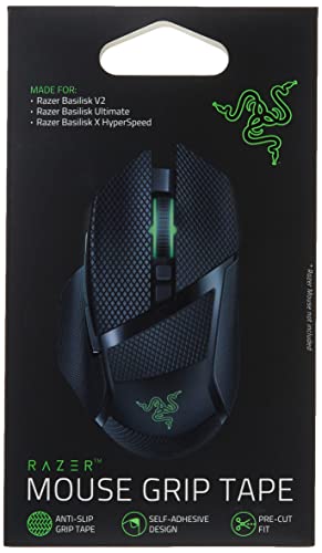 Razer Mouse Grip Tape - for Razer Basilisk Ultimate Basilisk V2 Basilisk X Hyperspeed: Anti-Slip Grip Tape - Self-Adhesive Design - Pre-Cut