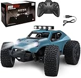Kizeefun Ferngesteuertes Auto, 2.4Ghz 1/20 RC Auto Geländewagen 20 km/h Alle Gelände, Elektrisches Offroad mit 2 AKKU 50min Spielzeit und LED Scheinwerfer, Geburtstagsgeschenk Geburtstag für Kinder