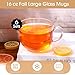 Sliner 6 Sets 16 oz Large Glass Coffee Mugs Gifts with Bamboo Lids Spoons Handle Vintage Clear Glass Tea Cups Jumbo Cute Coffee Bar Accessories for Hot Cold Iced Beverage Glassware