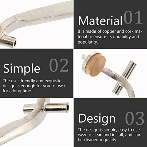 Generic Trombone Watergate Key Accessory Draining Valves Replacement Parts (Silver) 2. 5Mm #TOP6