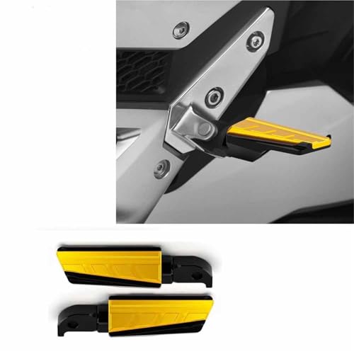 Repose-pieds XSR700 jaune pour améliorer le confort en duo en ville