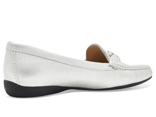Image of Women's Genuine Leather Slip on Buckle Loafer