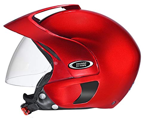 Image of Studds Marshall Open Face Helmet (Cherry Red, L)