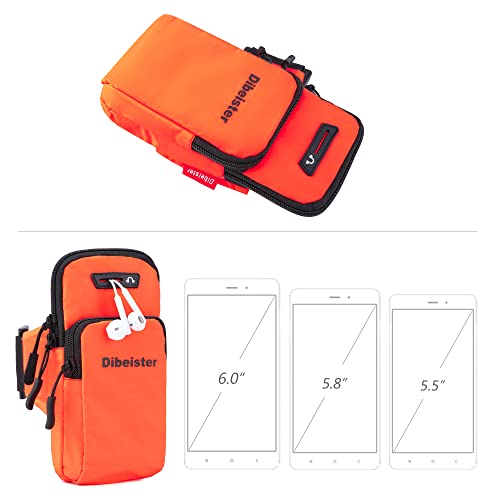 Dibeister(M) Armband - With Ykk Zipper, Waterproof Reflective Fabric, Adjustable Armband, Suitable For Mobile Phones Within 6.3 * 3.5 * 0.8 Inches, Suitable For Running, Cycling, Hiking, Sports. #TOP5