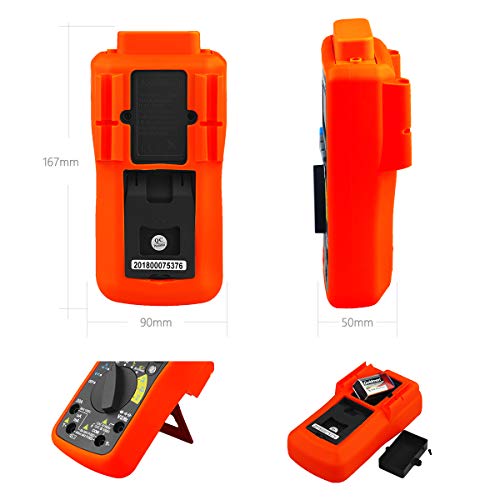 Image of BTMETER BT-90EPC Digital Multimeter, Auto-Ranging AC /DC Volt Amp Ohm Temperature Electric Multi-Tester, w /USB to PC Link Sync for Data Logging