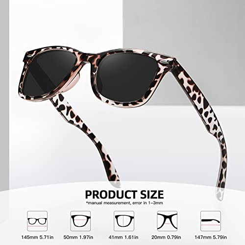 Image of MEETSUN Polarized Sunglasses for Women Men Classic Retro Square Frame Driving Sun Glasses UV Protection