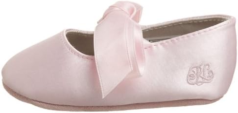 Ralph Lauren Layette baby girls Briley Soft Sole (Infant/Toddler) ballet flats, Pink Satin, 2 Infant US | Image 6