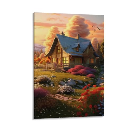 Tableau impression sur toile pour habiller un mur vide paysage doux TNSGHAVED