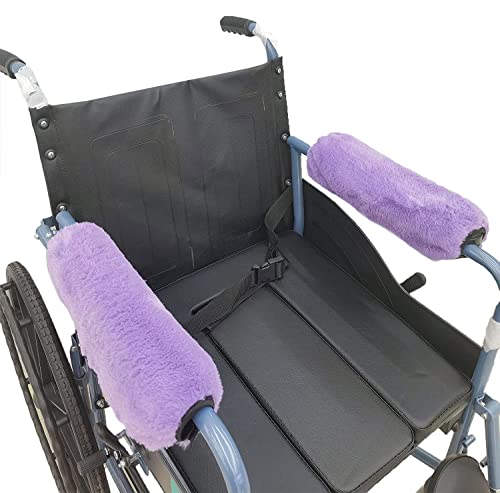 easy-you Cojín suave para reposabrazos de silla de ruedas, 2 piezas (morado), accesorios duraderos para sillas de ruedas, 100 unidades