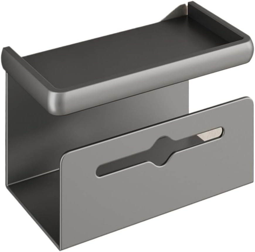 Toilet Tissue Box Wall-Mounted Paper Dispenser Bathroom Perforation-Free Roll