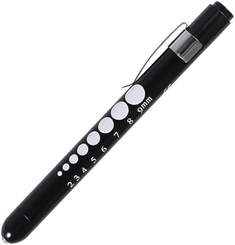 Vista 22 de Aokin Luz médica para enfermera, médico, linterna médica reutilizable LED con medidor de pupila y regla, luz blanca, morado