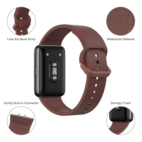 Image of Tobfit Strap Compatible for Samsung Galaxy Fit 3 (Watch Not Included), Flexible Premium Adjustable Watch Band for Galaxy Fit3 2024 SM-R390 Men & Women