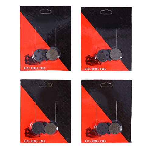Bike Disc Brake Pads, 4 Pairs Black Resin Semi-Metal Pads Mountain Bike Bicycle Disc Brake Pads Set #TOP2