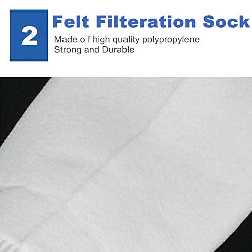 Kutawilar HRT-0409 2 Pack 1 Micron 4 Inchx9 Inch Felt Filter Bag thumb #2