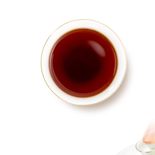 Miniatura 4 de TAETEA "Gong Ting Zhen Cang" Té maduro PUER Té de hojas sueltas, té Puerh erh fermentado envejecido, té negro para bebida diaria y regalo (1.76