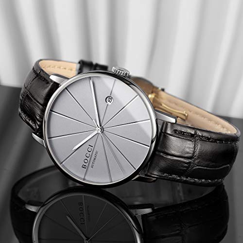 Image of Automatic Watch for Men, Japanese Automatic Mechanical Movement, Sapphire Crystal, Date Display, 50M Water Resistant, 40mm Minimalist Dress Watch