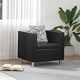 Grand confort d'assise : le rembourrage épais et l'assise de 50 cm de large offrent une assise confortable lorsque vous lisez ou regardez la télévision. Avec coussin de 35 x 35 cm pour un soutien supplémentaire du dos