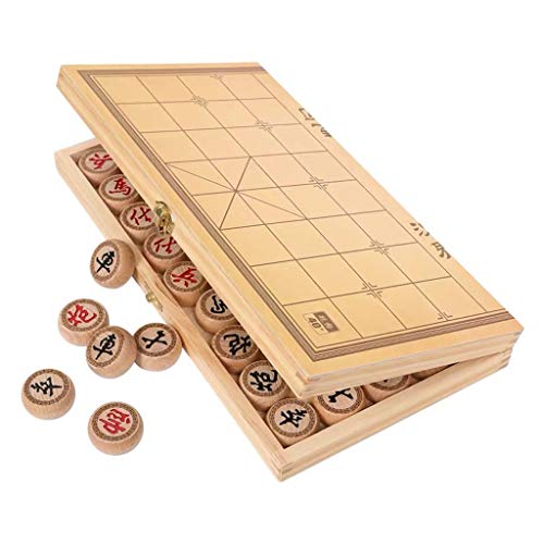 Tyoo Xiangqi Chinese Chess Set Game Board With Folding Board, Classic Educational Strategy Board Games For 2 Players (Size : 3.8Cm/1.5") #TOP7