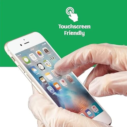 Image of adbeni Vinyl Disposable Gloves | Powder-Free & Latex-Free | Clear Premium | Food-Safe, Water-Resistant, Ambidextrous | Kitchen, Cleaning, Cooking, Salon, Travel, Home & Professional Use | 25 Pcs