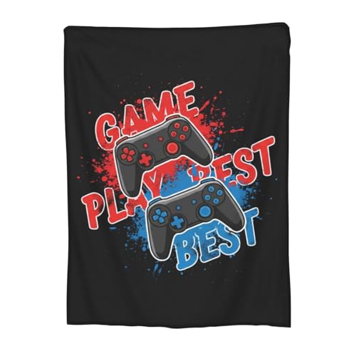 Fleece Throw Blanket for Couch Gaming