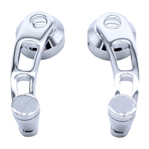Image of 1 Pair Left & Right Window Crank Handle Kit Chrome Billet Aluminum 4 1 /4 inch Window Handles Fits for Hot Rod Chevy Ford Chrysler