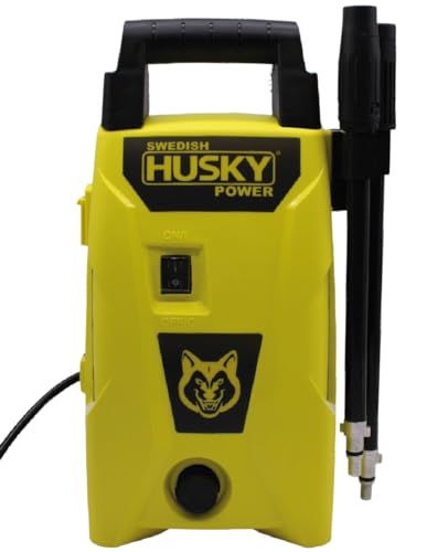 Estética Automotriz, Tools SWEDISH HUSKY POWER - Hidrolavadora eléctrica Husky Power JET140 Amarilla con 105bar de presión máxima 110V