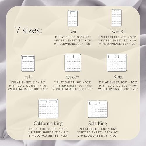 Image of LuxClub 5 PC Sheet Set Bed Sheets Deep Pockets 16 inch Eco Friendly Wrinkle Free Cooling Machine Washable Hotel Bedding Silky Soft - Dove Gray Split King