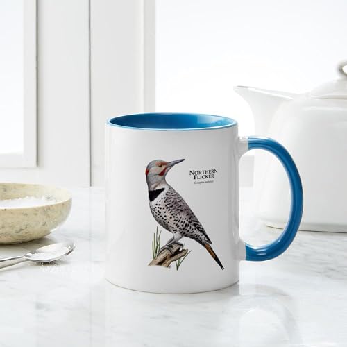 Taza de Cerámica CafePress 11 oz Blanco y Azul miniatura 6