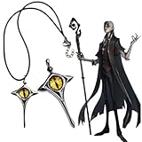 素材：合金製で耐久性があり 変形しにくいです。シンプルさとファッション、ユニークなデザインは、より自信を持ってます。 内容：「アイデンティティ5」のネックレスで、できるだけ細部まで忠実に再現しています。「隠者」ファンへの最高のプレゼントです!プレゼントとしても良い選択ですよ！ファンならお見逃しなく！ サイズ：ペンダント：6 cm。チェーン：60 cm。 適用：仮装大会、撮影、通常用、コスプレ用、ハロウィン、クリスマス、学園祭、お祭り、イベント、文化祭なとの場合に適用します。ご家族やご友人へのプレ...