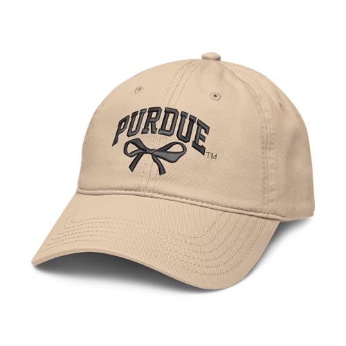 Purdue Boilermakers Bow Officially Licensed Adjustable Puff Embroidered Baseball Hat