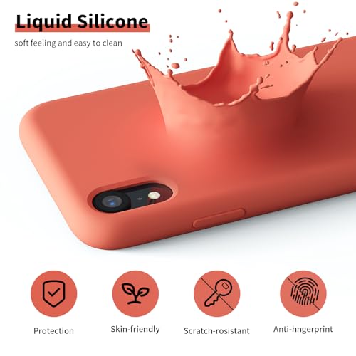 TAXXOE Silicone Case Compatible with iPhone XR Case Soft Ultra Slim Protective Shockproof Liquid Silicone Phone Case - Image 3