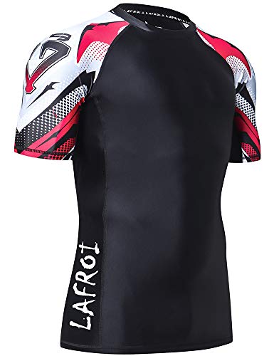 LAFROI Camiseta de manga corta UPF 50+ para hombre Cover