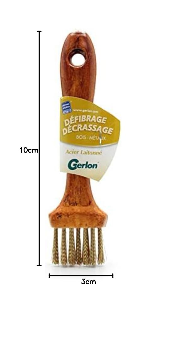 Gerlon – Möbelbürste Stahl Messing – Bürstenpinsel