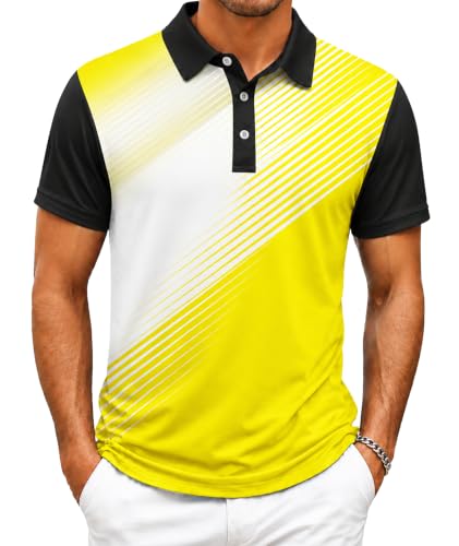 Image of ZITY Mens Golf Shirt Short Sleeve Athletic Casual Work Collared Polo Tshirt