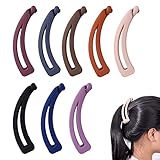 La mejor opción: los clips de garra de sujeción fuerte pueden mantener su cabello firmemente mientras trabaja, ejerce o hace tareas domésticas.Y son suaves y no se arrugan en tu cabello.Adecuado para muchos tipos de peinados, prácticos y hermosos.