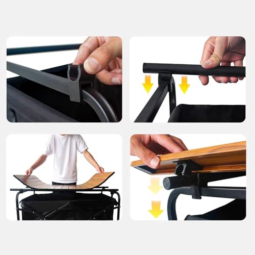 Table de camping pliante pour optimiser l'espace de votre chariot - 8
